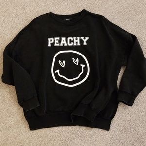 Distressed washed sweatshirt